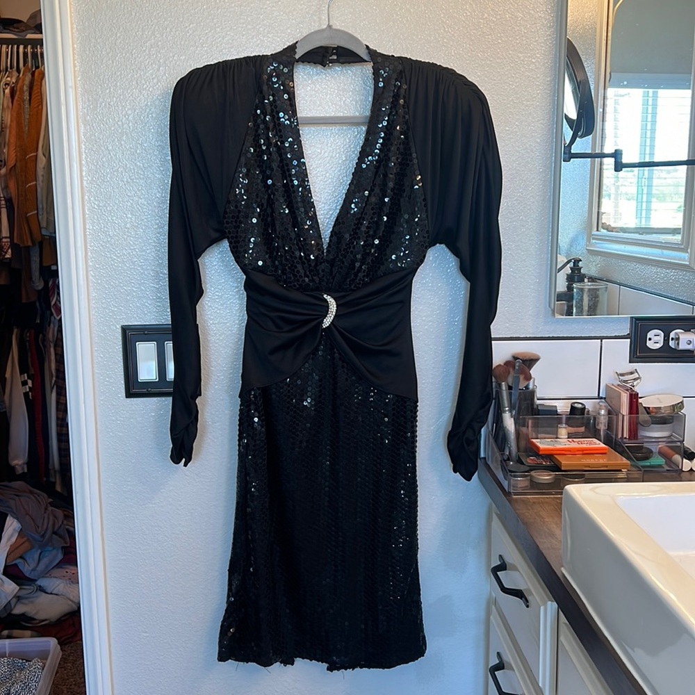 Black vintage cocktail dress